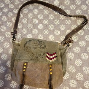 Myra Canvas crossbody bag